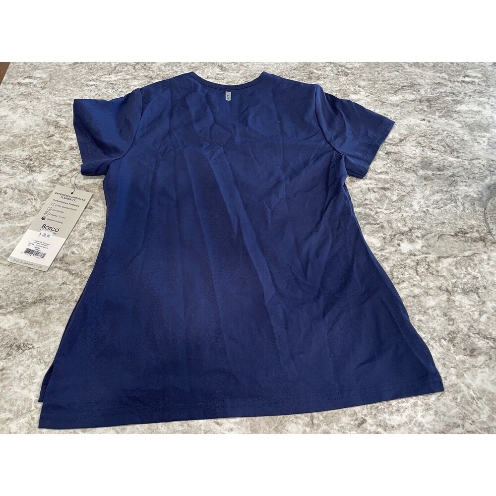Grey’s Anatomy Scrub Top Womens XS Blue Short Sleeve V Neck Nursing Medical NWT - Picture 4 of 4